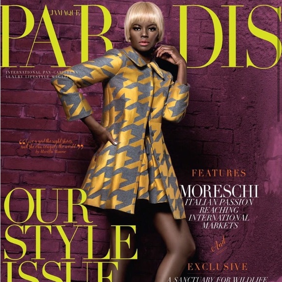 Alice + Olivia Houndstooth Jacquard Pleated Mini Skirt WITH pockets - Picture 2 of 9